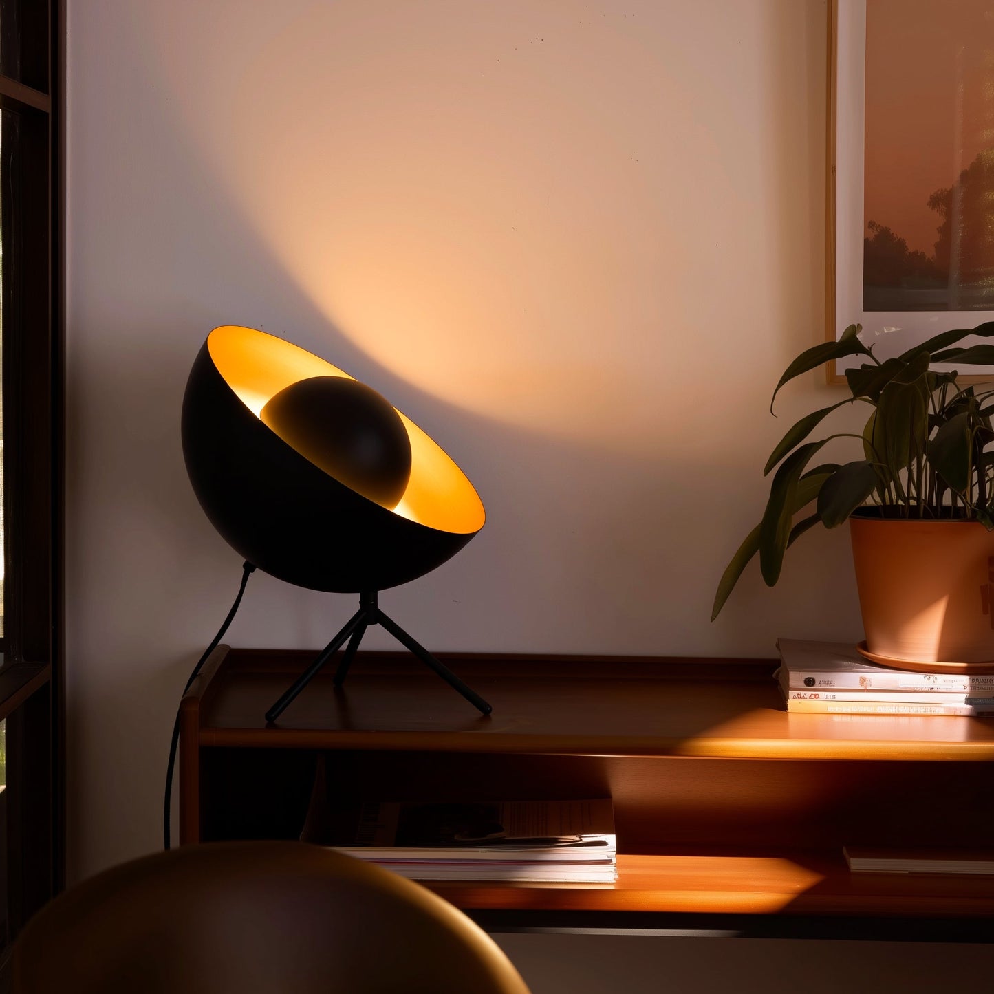 Satellite Tripod Table Lamp