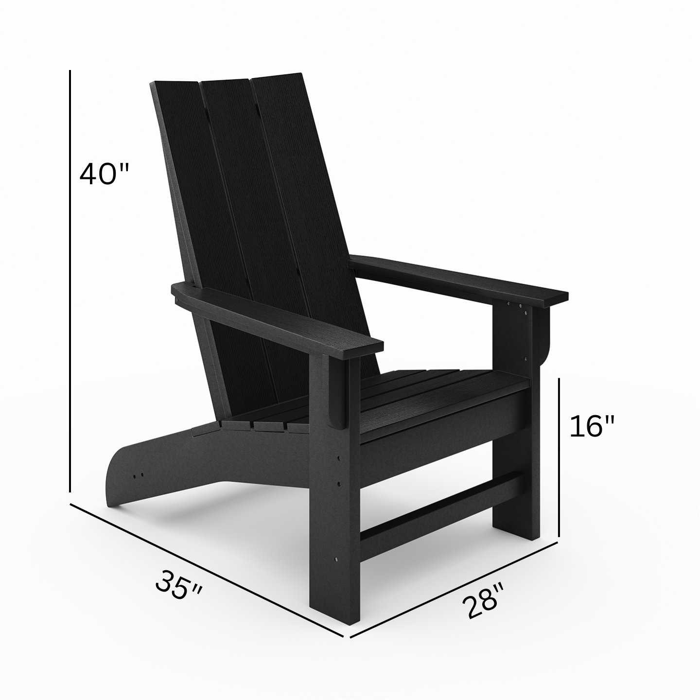 SoPoly Savannah Adirondack Chair