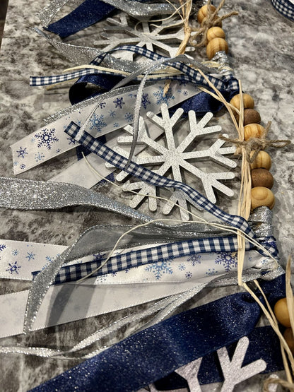 Unfinished Wood Simple Snowflake Shape - Winter Decor - Craft - up to 46" DIY