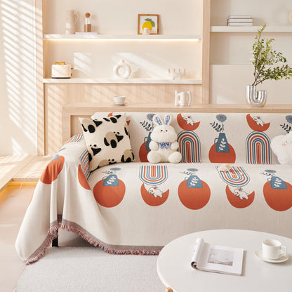 Decorative Throw Blankets for Couch Reversible Chenille Furniture Throw Covers for Sectional Sofa