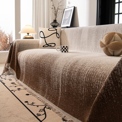 Modern Textured Sofa Cover Blanket, Tightly Woven Pet Sofa Throw for Sectional Couches