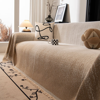 Modern Textured Sofa Cover Blanket, Tightly Woven Pet Sofa Throw for Sectional Couches