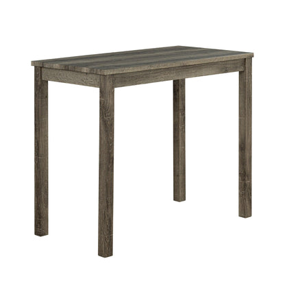 1 Traditional Breakfast Dining Table Set with 2 Stools for Apartment