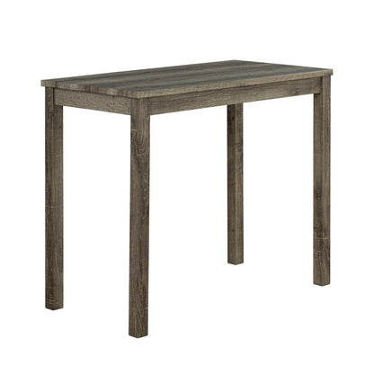 1 Traditional Breakfast Dining Table Set with 2 Stools for Apartment