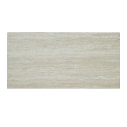 48" Modern Breakfast 1 Dining Table Set with 2 Stools for Apartment, Travertine Table Top