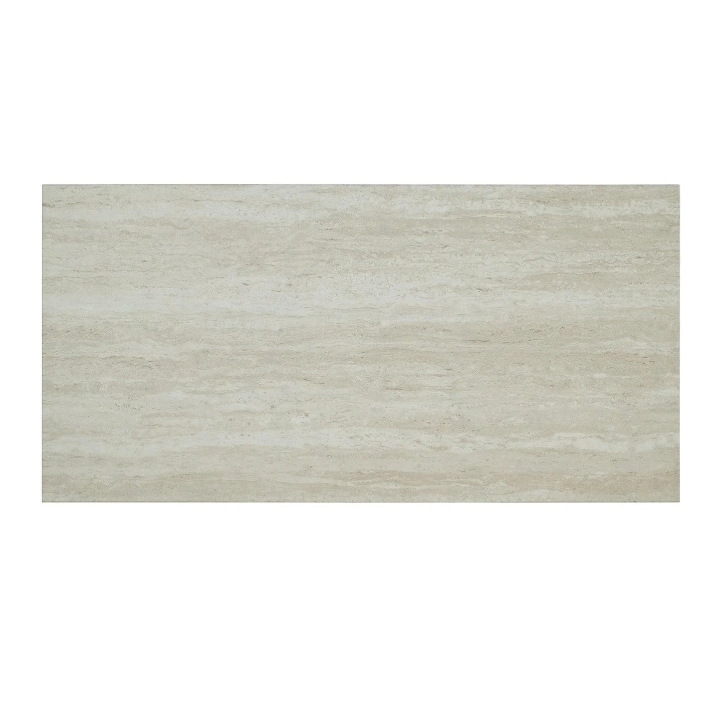 48" Modern Breakfast 1 Dining Table Set with 2 Stools for Apartment, Travertine Table Top