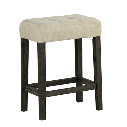 59" Rustic Dining&Bar Table Set with 3 Stools for Apartment, USB-A & USB-C Charging Ports