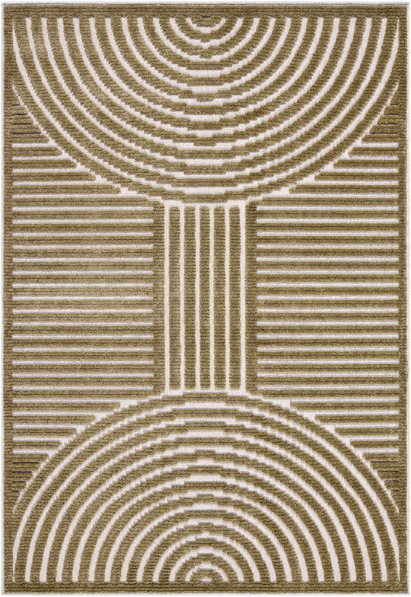 Deron Khaki Washable Area Rug
