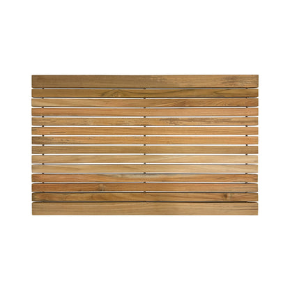 Belize Teak String Mat with Rubber Footing 31.4" x 19.6"