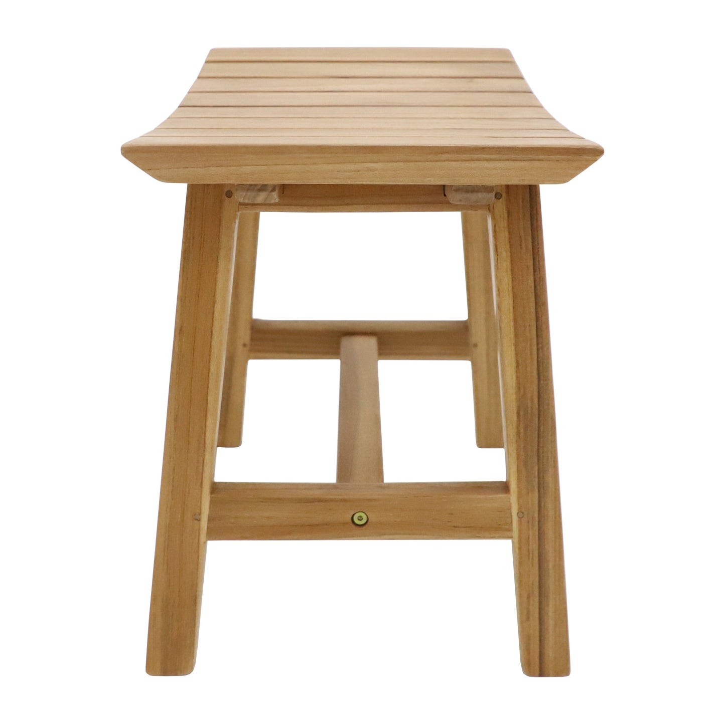Phoenix Natural Teak Shower and Bath Slatted Stool