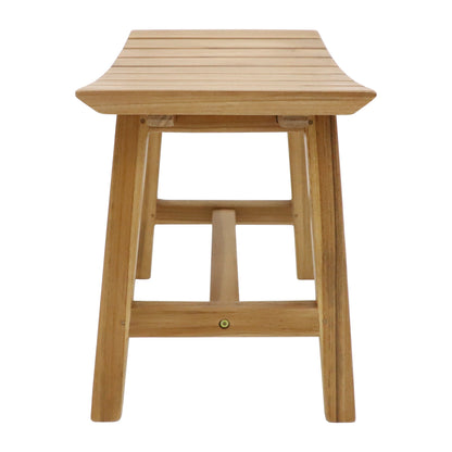Phoenix Natural Teak Shower and Bath Slatted Stool