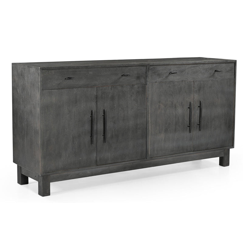 Sparrow Solid Wood 4 Door Sideboard - Gray, view 2