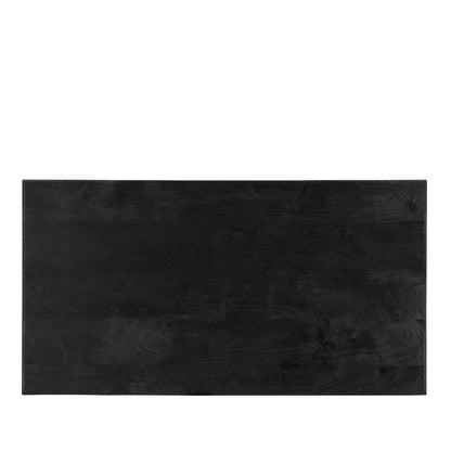 Grackle Solid Wood Coffee Table- Black