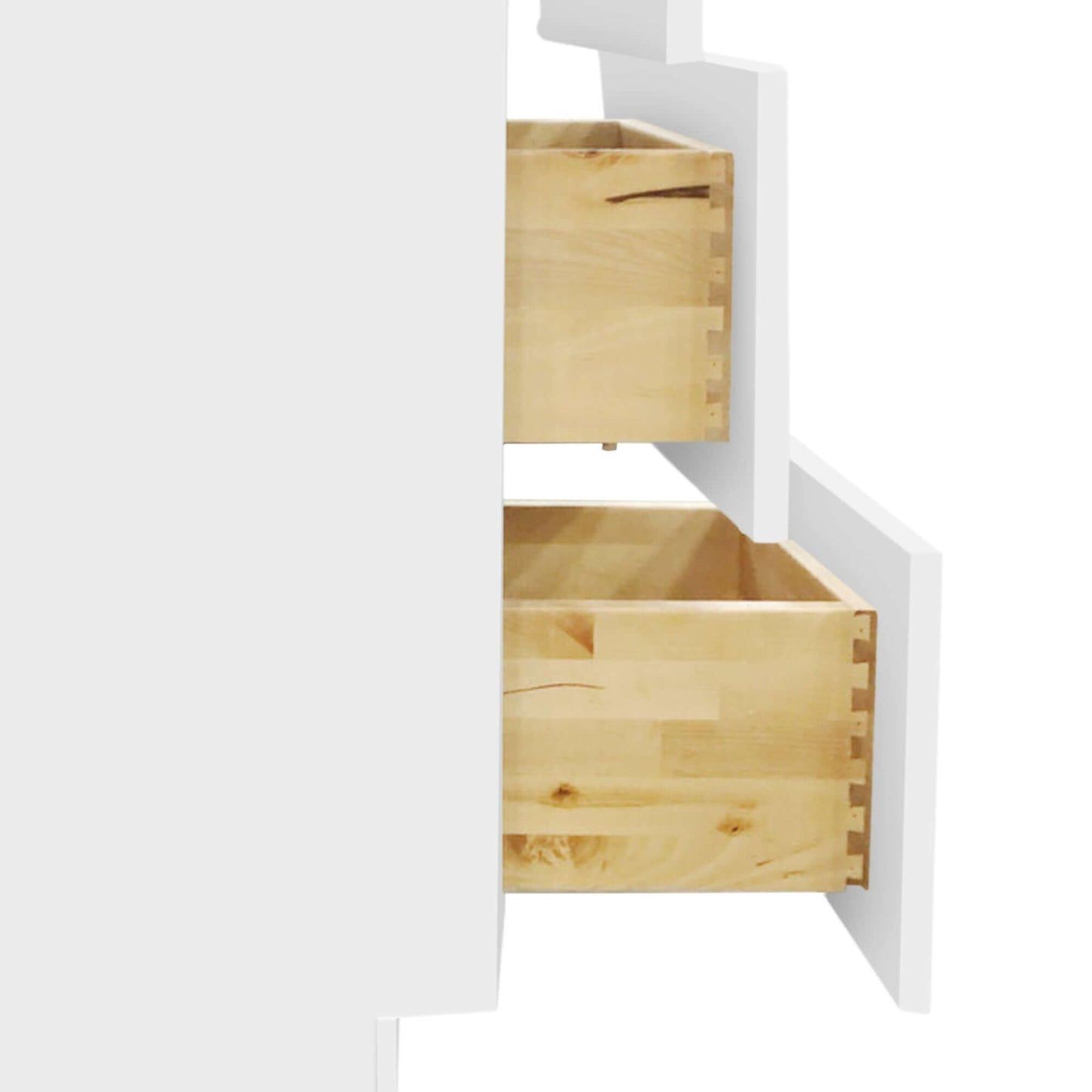 84 Inch White Shaker Double Sink Bathroom Vanity with Drawers