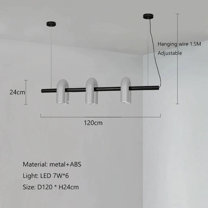 DecorBites™ LED Macaron Pendant Chandelier - Modern U Shape Hanging Lamp
