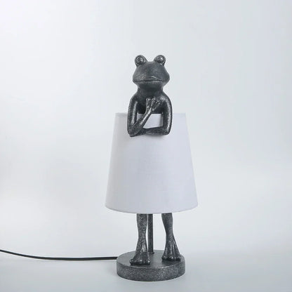 DecorBites™ Frog Resin Desk Lamp: Retro Design LED Bedroom Lighting Fixture
