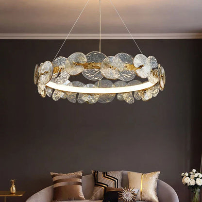 DecorBites™ Lotus Leaf LED Chandeliers: Modern Lighting Fixtures for Living Room, Bedroom, Dining Table