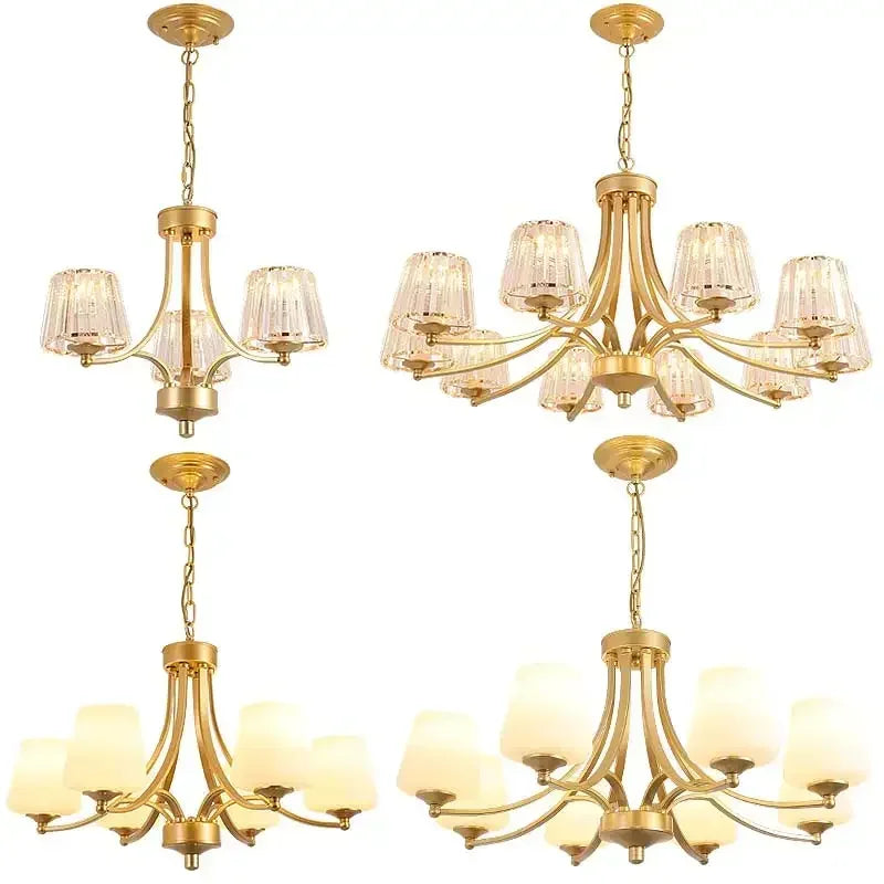 DecorBites™ Crystal Chandelier Ceiling Lights for Modern Living Spaces