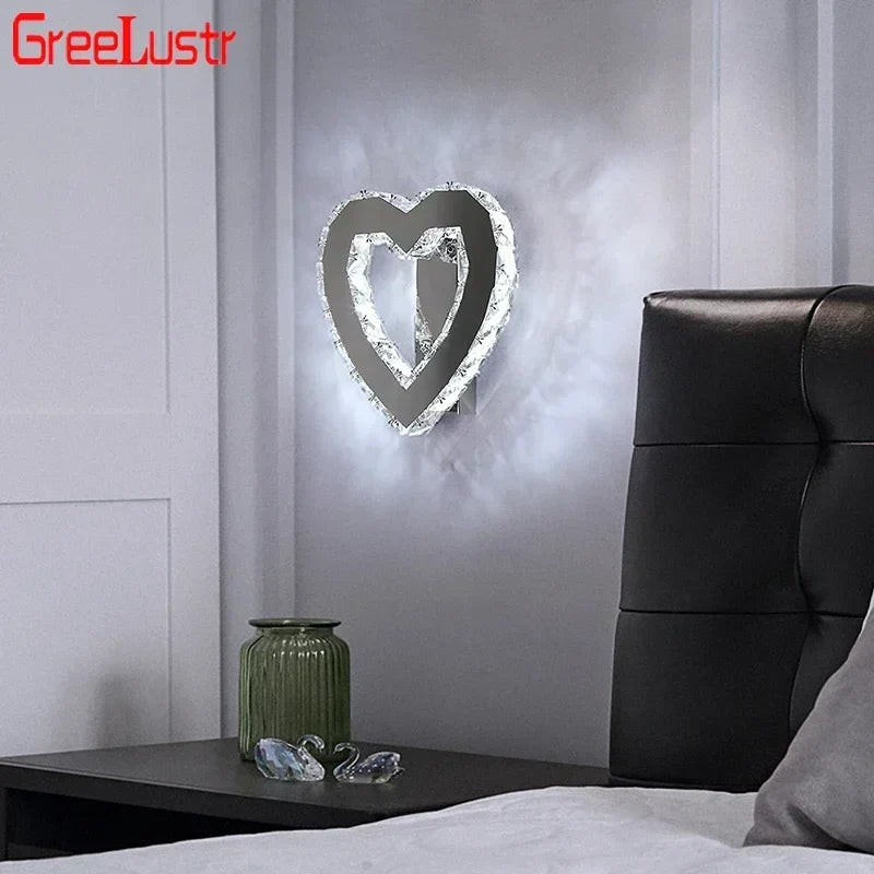 DecorBites™ Crystal Led Wall Sconce | Modern Minimalist Living Room Lighting