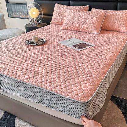 DecorBites™ Cool Summer Bed Mat Set Queen - High-quality Ice Silk Fabric