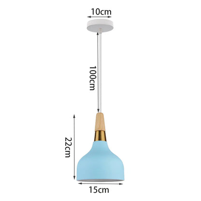 DecorBites™ Blue Nordic Pendant Lights E27 Modern Hanging Lamps for Living Dining Kitchen