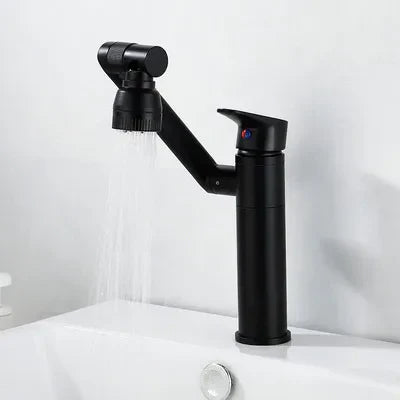 DecorBites™ Antique Bronze Bathroom Sink Faucet Hot Cold Water Mixer Deck Mounted