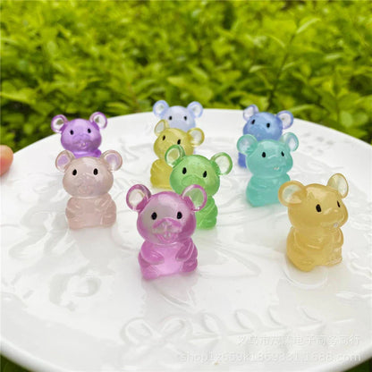 DecorBites™ Kawaii Miniature Animal Figurines for Home Decor and Bookshelf Accessories
