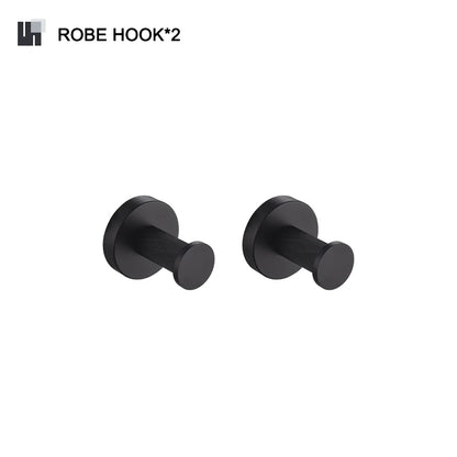 DecorBites™ Bathroom Hardware Set: Towel Rack, Toilet Brush, Paper Holder, Soap Dispenser, Towel Bar, Hook