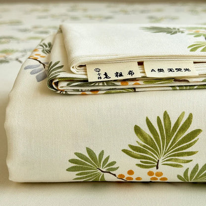 DecorBites™ Cooling Cotton Flower Print Bed Cover Matress Protector