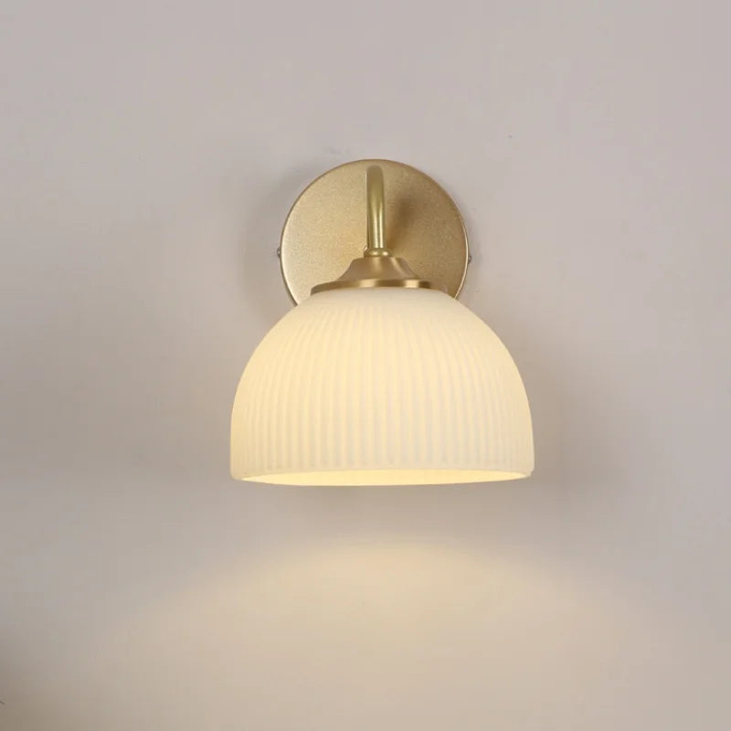 DecorBites™ LED Glass Wall Sconce Pull Chain Switch Modern Stair Light Fixtures
