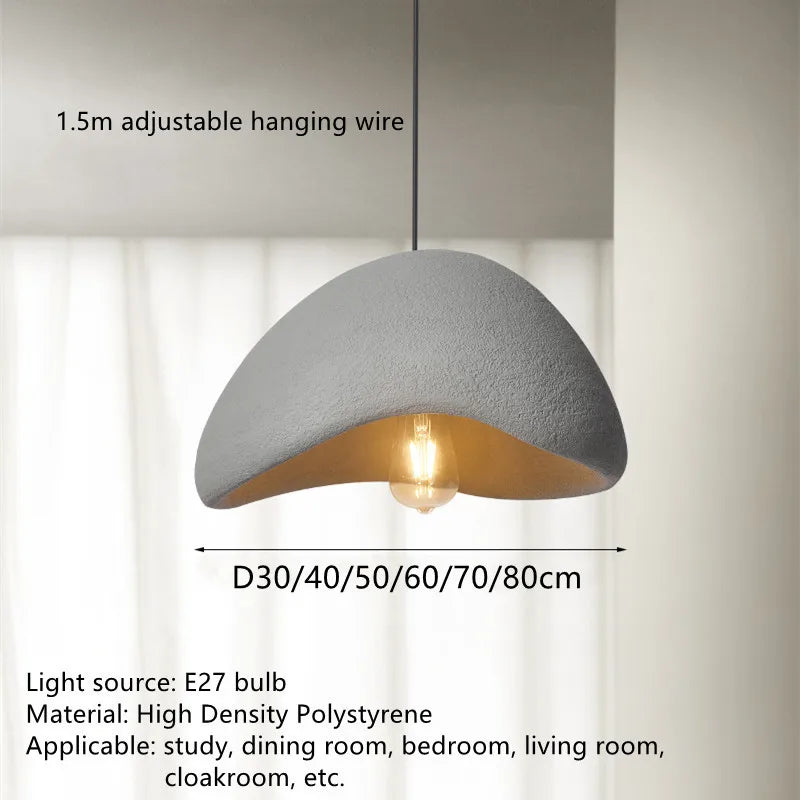 DecorBites™ Handmade Wabi Sabi LED Chandelier Modern Bedroom Lighting Pendant Lamp