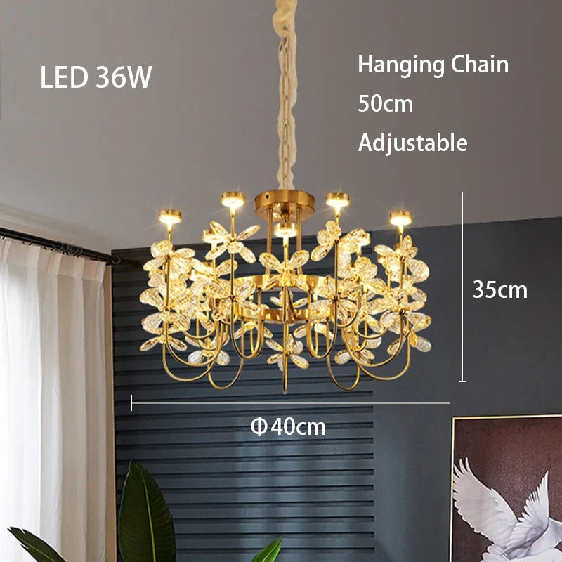 DecorBites™ Butterfly Chandelier: Modern LED Dimmable Pendant Lamp Luxe Crystal Decor-Light 2024