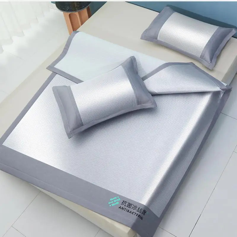 DecorBites™ Cooling Sheet 3-Piece Set for Single Twin Bed - Antibacterial Ice Silk Technology