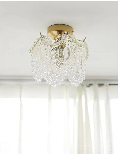 DecorBites™ Glass Shade Ceiling Light - Modern Minimalist Balcony Decor