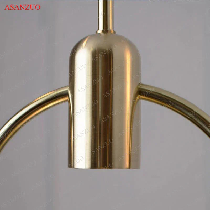 ™ Gradient Glass Pendant Light: Modern Nordic Hanging Fixture for Bedside Living Dining Decor
