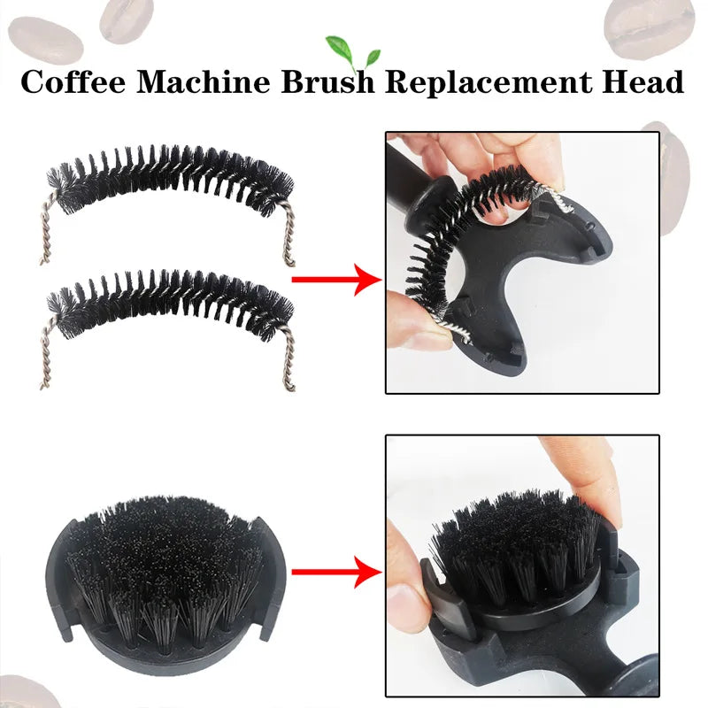 DecorBites™ Coffee Machine Cleaning Brush - Brewing Head Cleaner Tool & Mini Spoon
