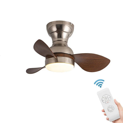 DecorBites™ 22" Modern Black Ceiling Fan Light with DC Remote Control & LED - Bedroom and Restaurant Use