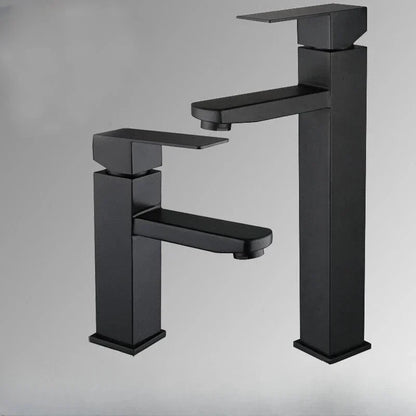 DecorBites™ Black Basin Faucet Two-in-One Hot Cold Mixer for Bathroom Sink