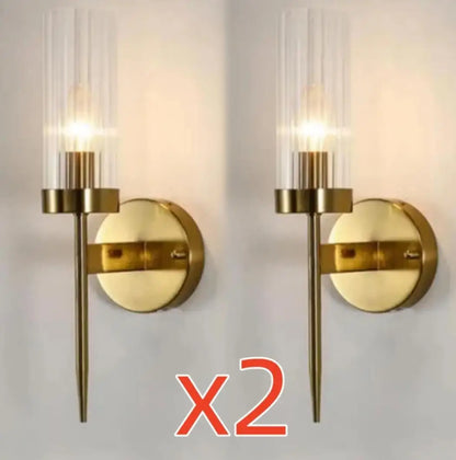 DecorBites™ LED Sconce Light: Modern Nordic Style Metal Wall Lamp for Bedroom & Home Background