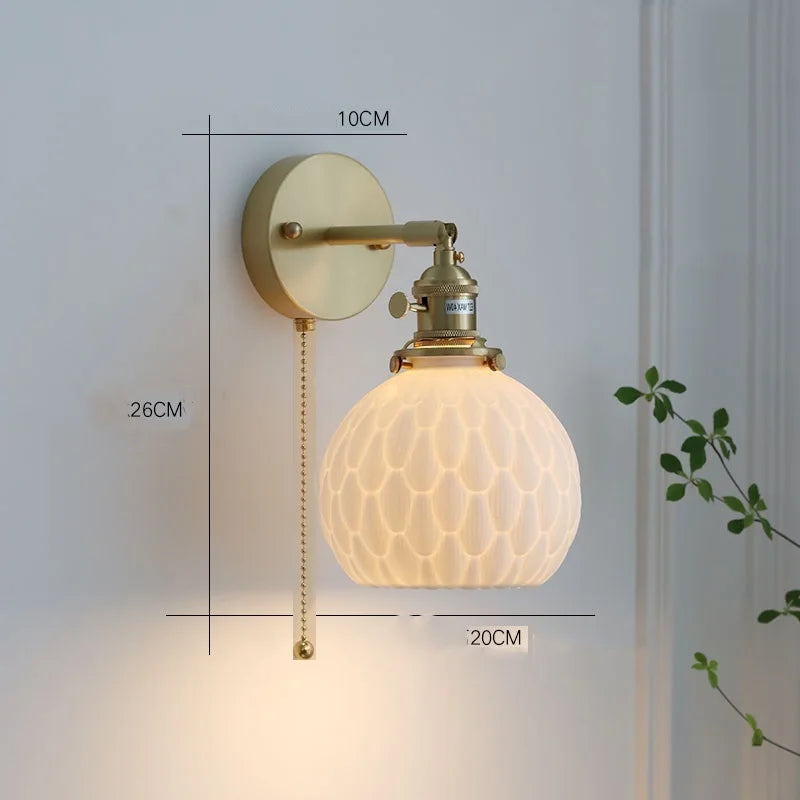 DecorBites™ Ceramic LED Pendant Lights | Copper Modern Hanglamp for Home Indoor Lighting