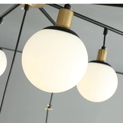 DecorBites™ Art Glass Ball Molecule Chandelier for Living Room, Children's Room, Study & Home Decor