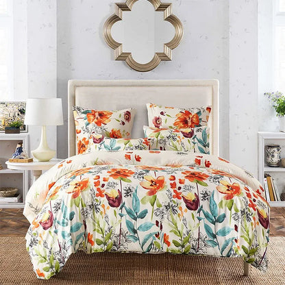 DecorBites™ Boho Chic Stripe Bedding Set with Pillowcase - Ultra-Soft Microfiber Quilt Cover