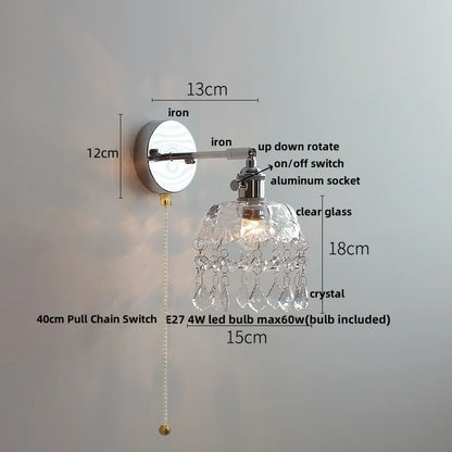 DecorBites™ Ceramic LED Wall Light Fixture Up Down Rotate Modern Style Bedside Lamp