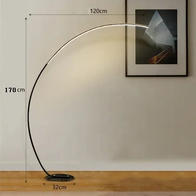 DecorBites™ LED Art Floor Lamp Dimmable Remote RGB Living Room Bedroom Decor
