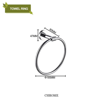 DecorBites™ Bathroom Accessories Set: Rose Gold Chrome Hook, Brushed Gold Towel Rack, Stainless Steel Toilet Paper Holder