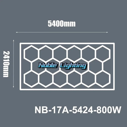 DecorBites™ Hexagon LED Ceiling Light for Barbershop and Garage Hair Salon