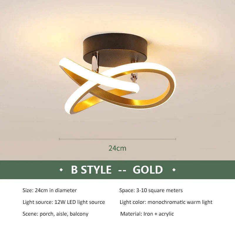 DecorBites™ LED Ceiling Chandelier Modern Bedroom Lamp Indoor Decor Surface Mounted Lighting
