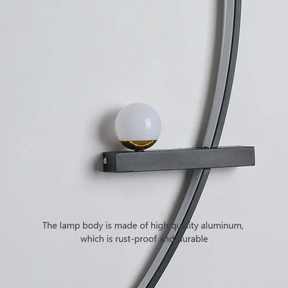 DecorBites™ Black Gold Modern Wall Sconce for Bedroom Study Home Indoor Lighting