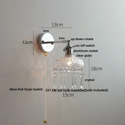 DecorBites™ Ceramic LED Wall Light Fixture Up Down Rotate Modern Style Bedside Lamp