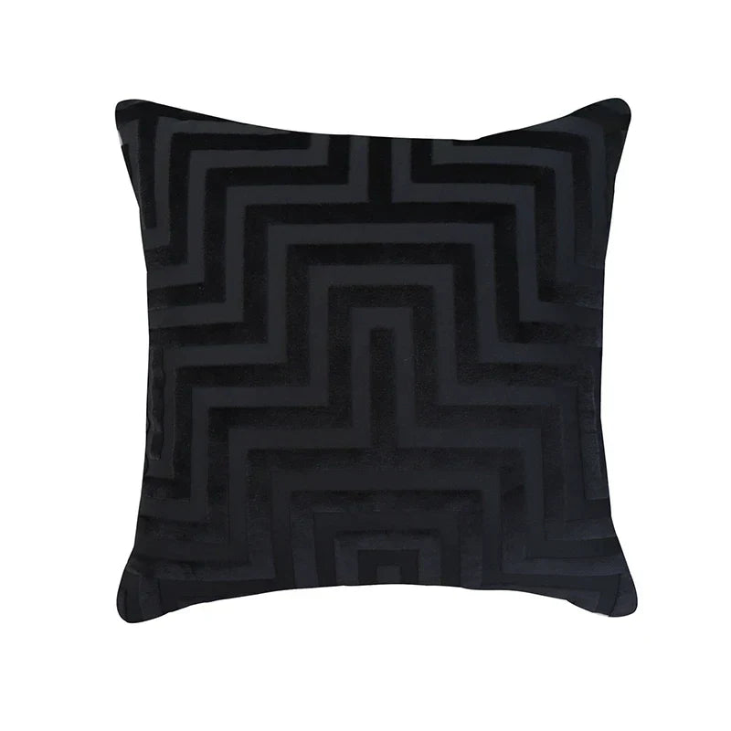 DecorBites™ Geometric Jacquard Throw Pillowcase Double Sided Luxury Cushion Cover